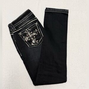 Miss Me Jeans Black Skinny Women Jeans